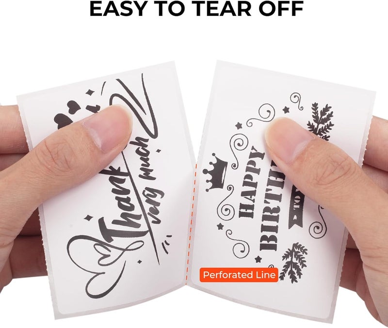 MUNBYN 3x2 Inch White Thermal Labels, Thermal Sticker Labels for Price, Barcode, Mailing, Name, 500 Sheets/1 Roll - Image 4